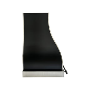 Fobest Custom Metal Range Hood in Black Stainless Steel FSS-651