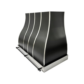 Fobest Custom Metal Range Hood in Black Stainless Steel FSS-651