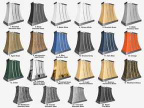 Fobest Custom Metal Range Hoods with Brushed & Polished Stainless Accents FSS-611