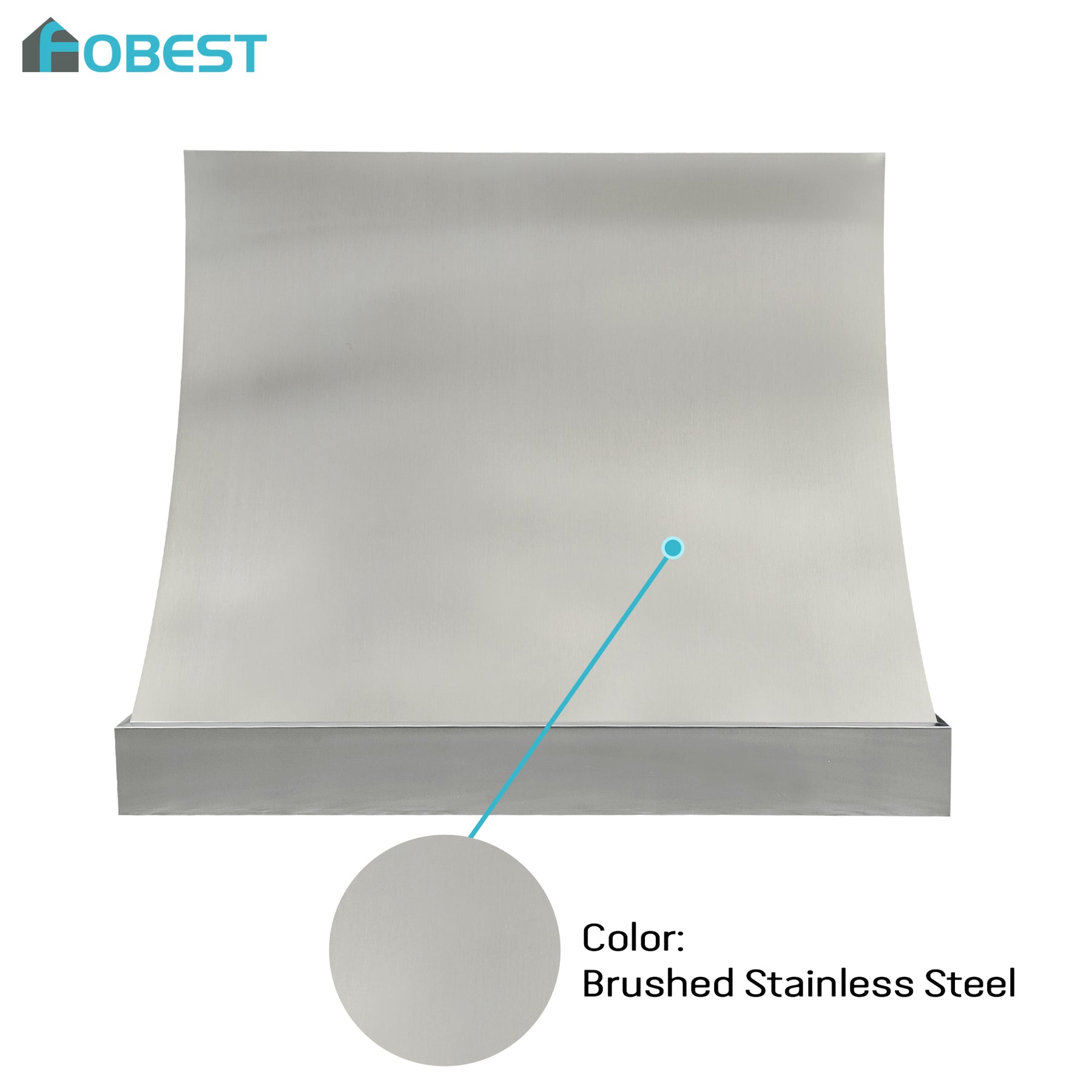 Fobest Custom Minimalist Brushed Stainless Steel Range Hood FSS-623