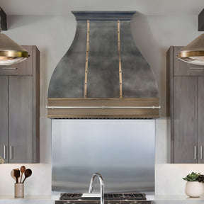 Fobest Custom Mixed Metal Range Hood with Bell Shape FSS-648