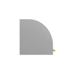 Fobest Custom Modern Barrel Range Hood with Brushed Brass Details FSS-660