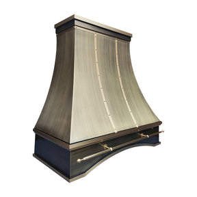 Fobest Custom Modern Brass Range Hood with Arched Finish FSS-635