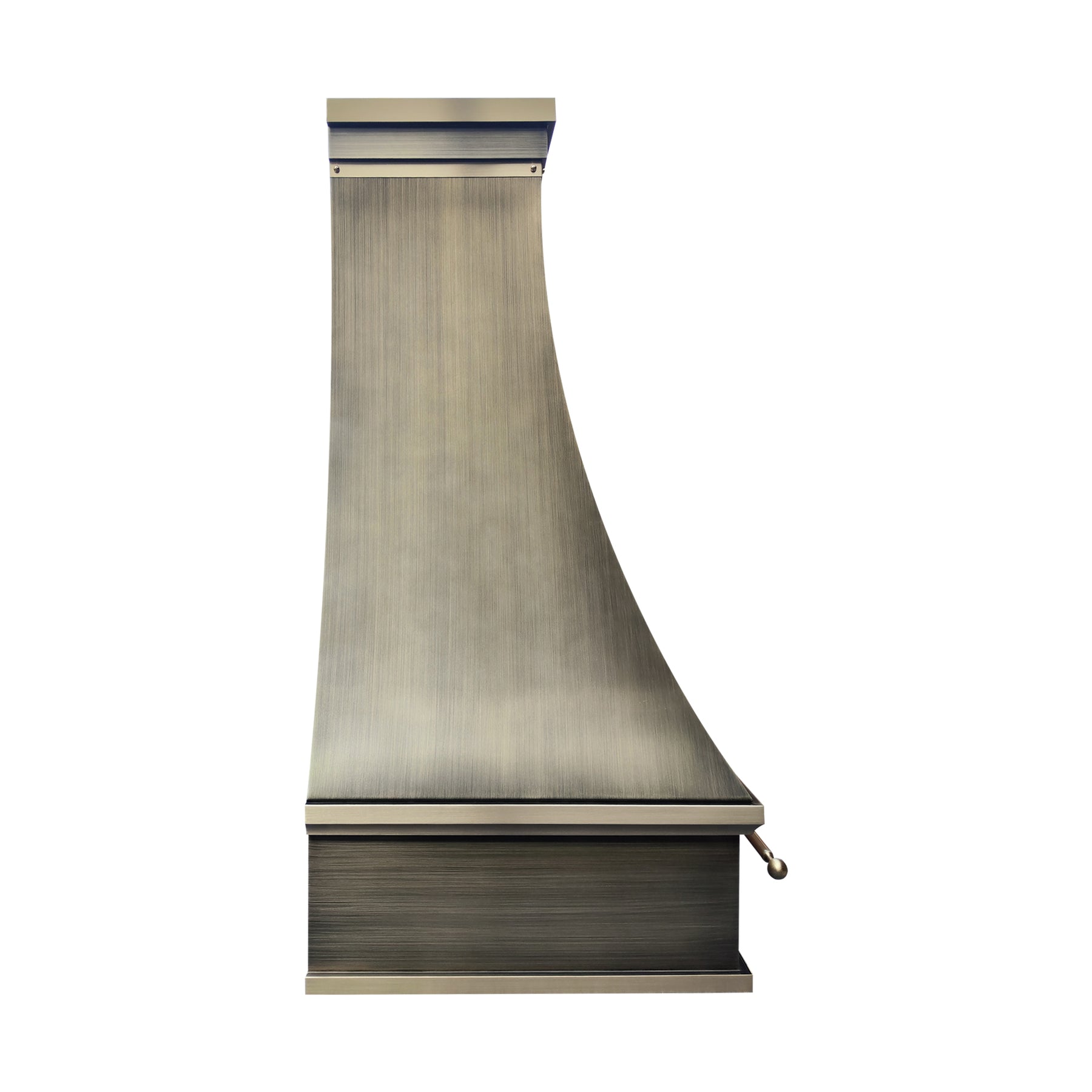 Fobest Custom Modern Brass Range Hood with Arched Finish FSS-635