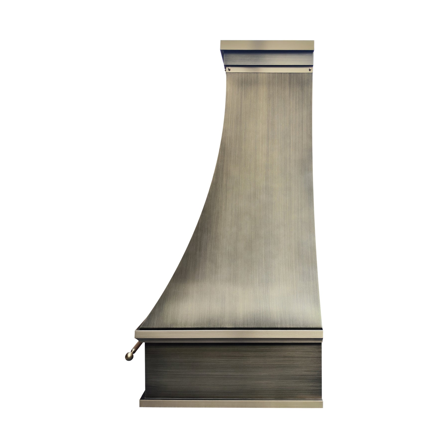 Fobest Custom Modern Brass Range Hood with Arched Finish FSS-635