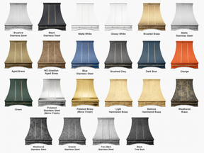 Fobest Custom Modern Brass Range Hood with Arched Finish FSS-635