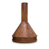Fobest Custom Modern Copper Range Hood with Mountain Landscape FCP-401