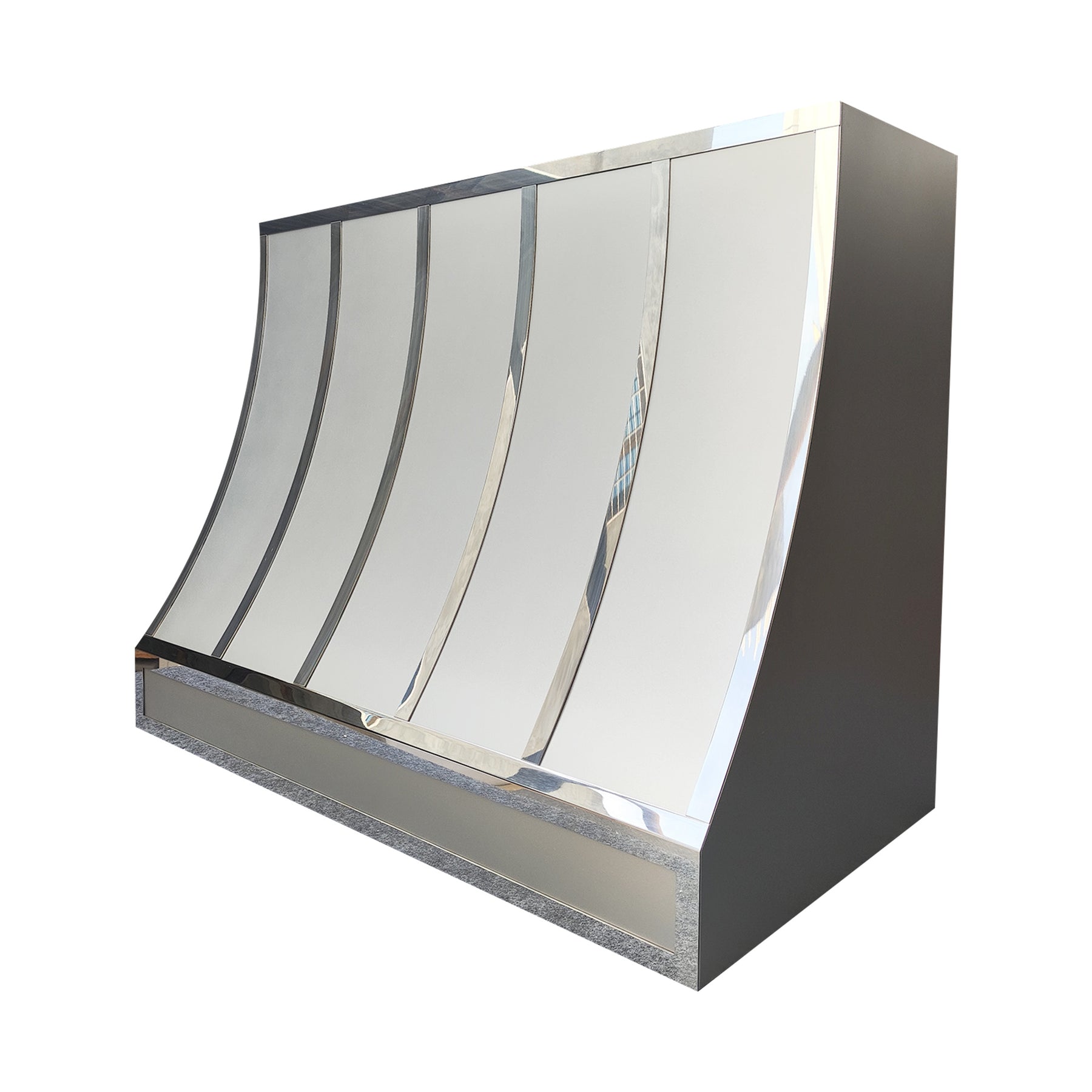 Fobest Custom Modern Matte Stainless Steel Kitchen Hood in Curved Shape FSS-604