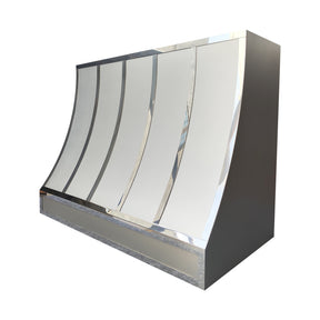 Fobest Custom Modern Matte Stainless Steel Kitchen Hood in Curved Shape FSS-604