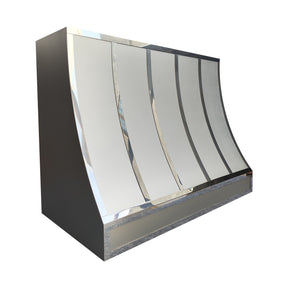 Fobest Custom Modern Matte Stainless Steel Kitchen Hood in Curved Shape FSS-604
