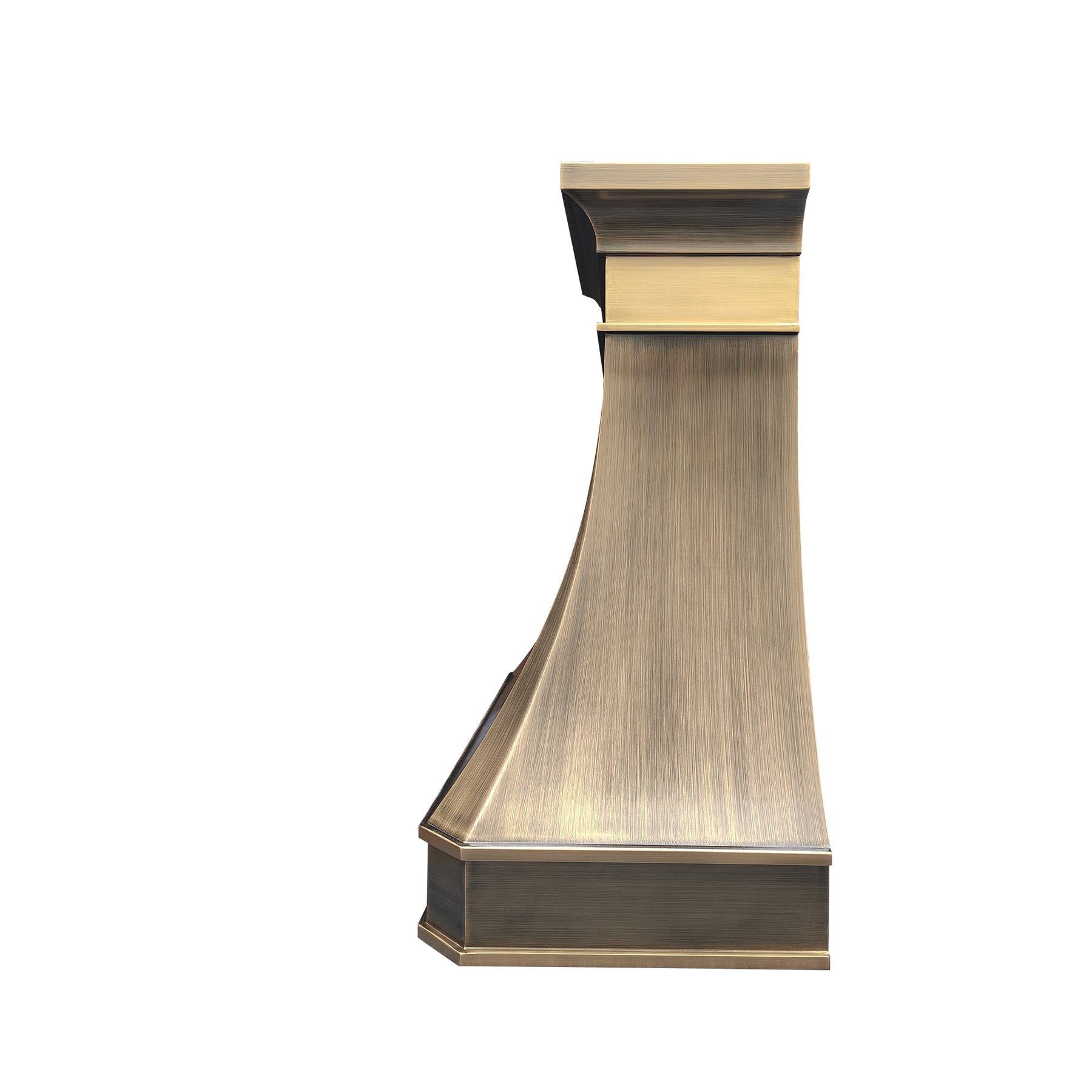 Fobest Custom Modern Brass Range Hood with Retro Royal Accents FSS-616