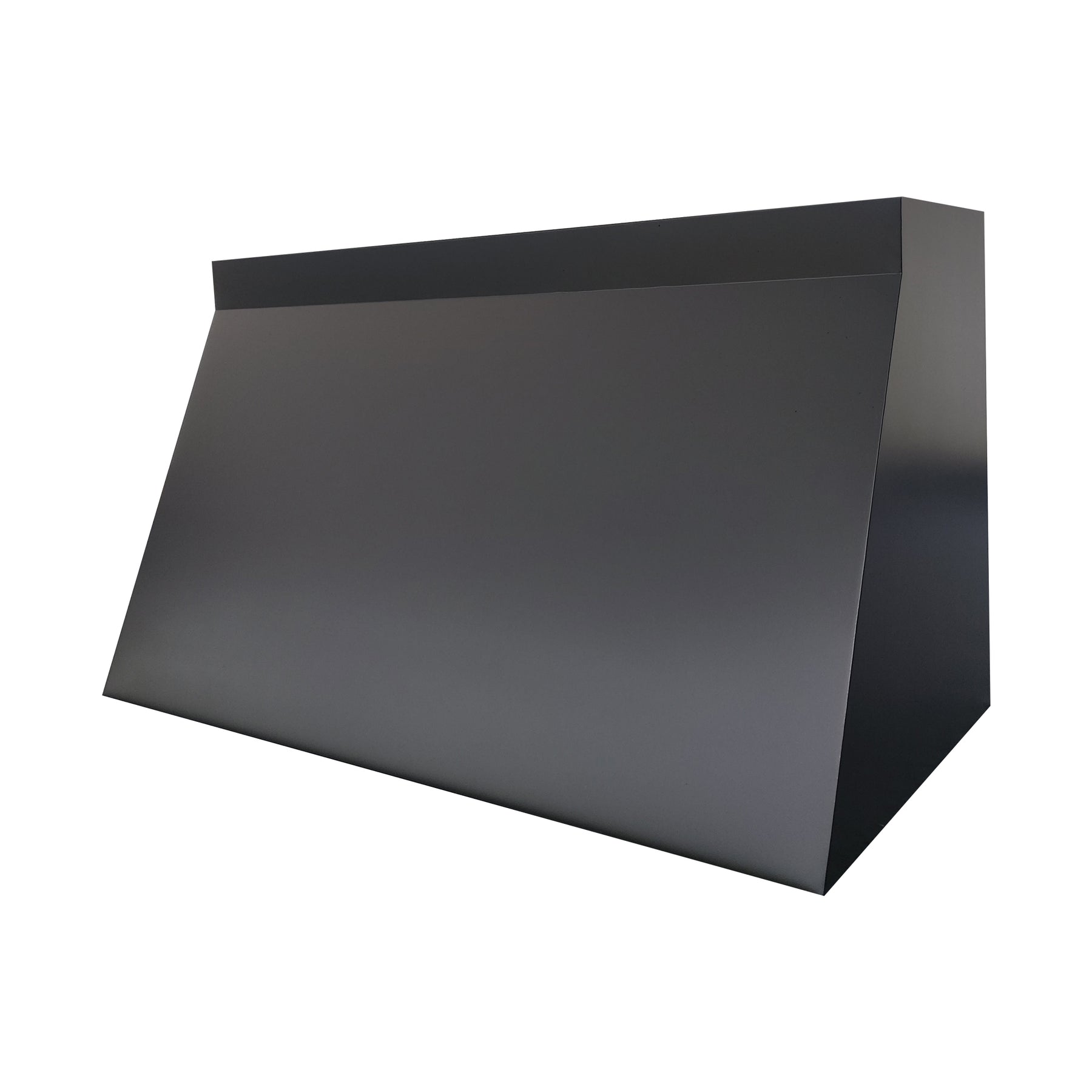Fobest Custom Modern Sloped Stainless Steel Range Hood in Black FSS-577
