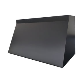Fobest Custom Modern Sloped Stainless Steel Range Hood in Black FSS-577