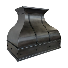 Fobest Custom Modern Zinc Range Hood with Black Details FSS-704