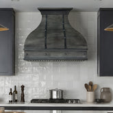 Fobest Custom Modern Zinc Range Hood with Black Details FSS-704