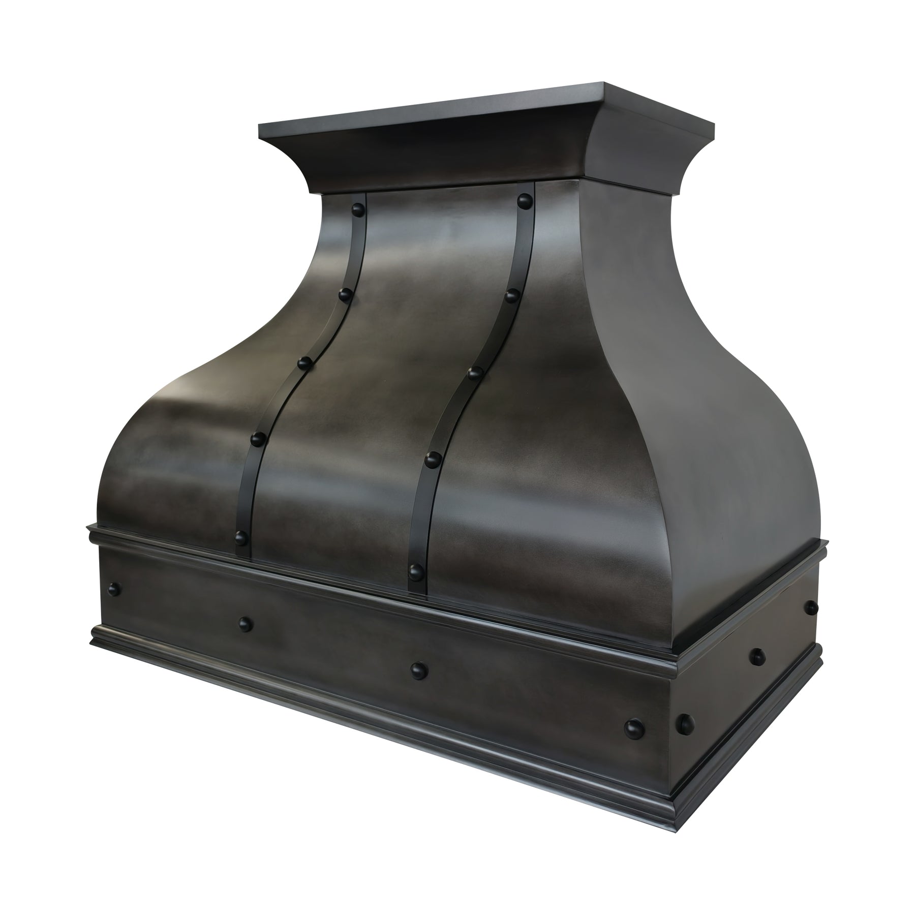Fobest Custom Modern Zinc Range Hood with Black Details FSS-704