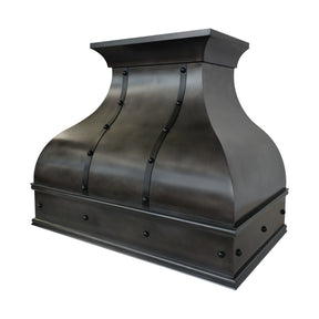 Fobest Custom Modern Zinc Range Hood with Black Details FSS-704