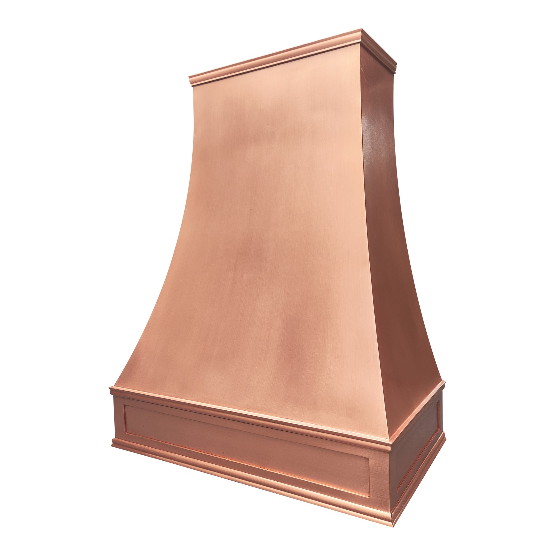 Fobest Custom Natural Copper Range Hood with Classic Smooth Finish FCP-354