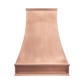 Fobest Custom Natural Copper Range Hood with Classic Smooth Finish FCP-354