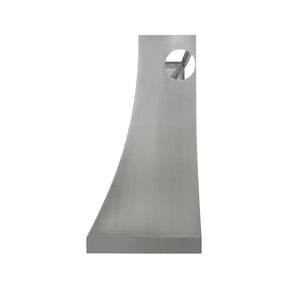 Fobest Custom Natural Zinc Range Hood with Brushed Brass Frame FSS-650