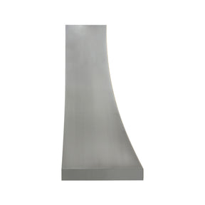 Fobest Custom Natural Zinc Range Hood with Brushed Brass Frame FSS-650