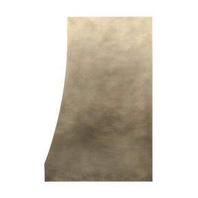 Fobest Custom No-Directional Aged Brass Range Hood in Curved Square Design FSS-572