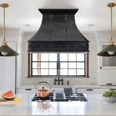 Fobest Custom Oil Rubbed Bronze Island Range Hood with Hammered Texture FCP-345