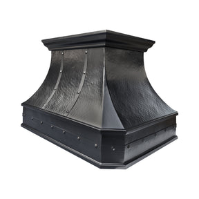 Fobest Custom Oil Rubbed Bronze Island Range Hood with Hammered Texture FCP-345