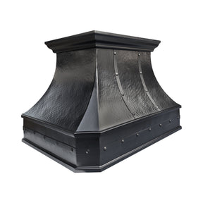 Fobest Custom Oil Rubbed Bronze Island Range Hood with Hammered Texture FCP-345