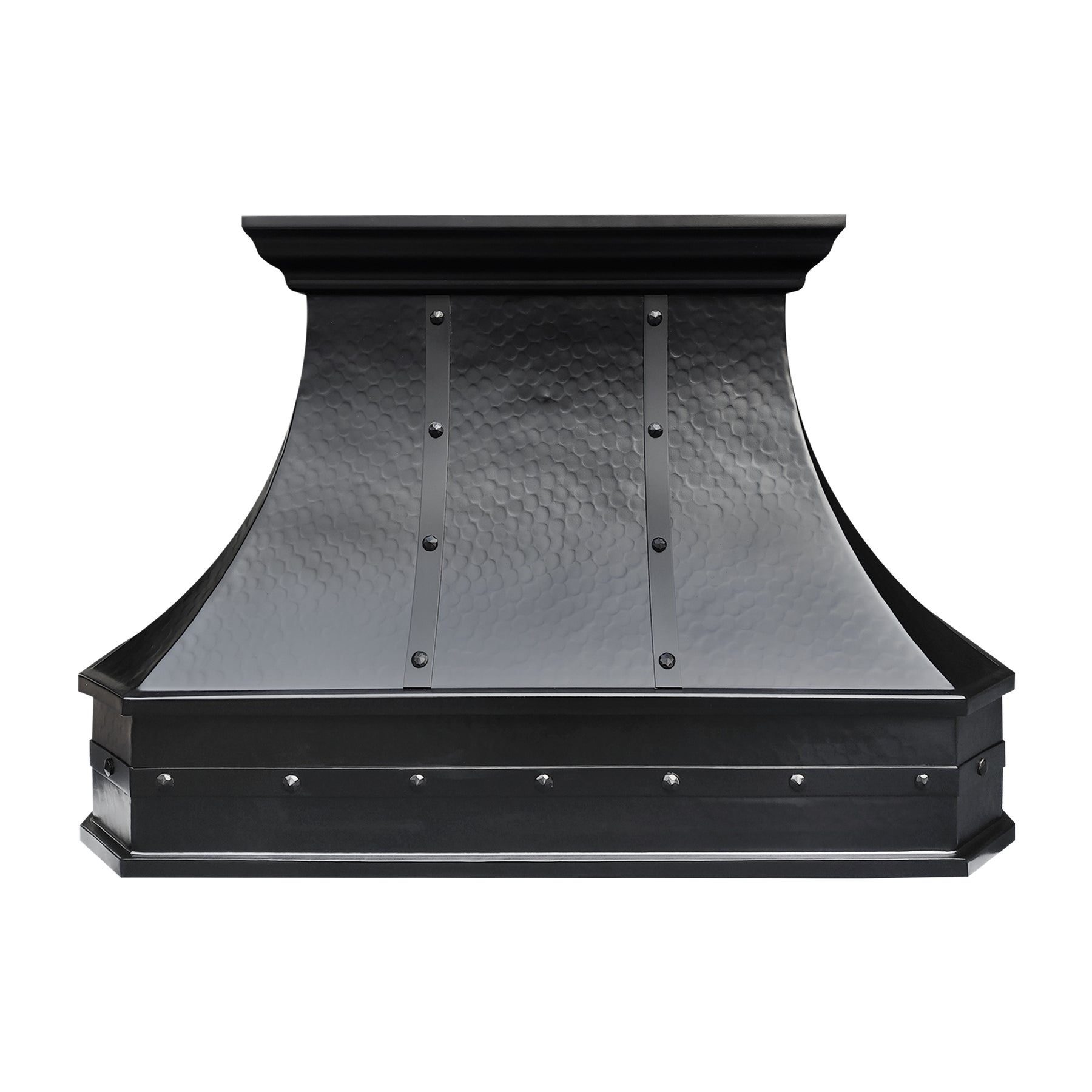 Fobest Custom Oil Rubbed Bronze Island Range Hood with Hammered Texture FCP-345
