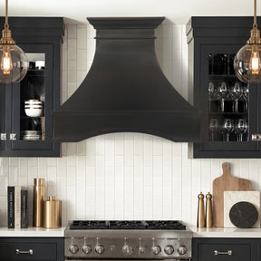 Fobest Custom Oil Rubbed Bronze Luxury Range Hood in Curved Design FCP-373