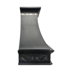 Fobest Custom Oil Rubbed Bronze Range Hood with Hand-Carved Apron Design FCP-366