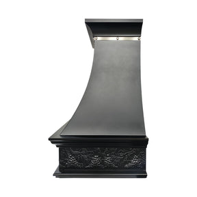 Fobest Custom Oil Rubbed Bronze Range Hood with Hand-Carved Apron Design FCP-366