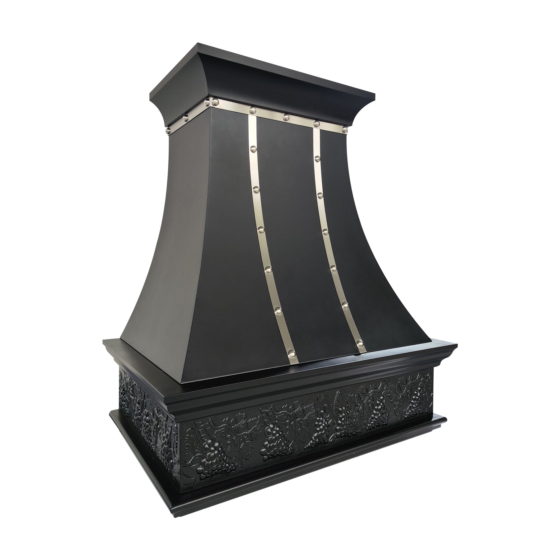 Fobest Custom Oil Rubbed Bronze Range Hood with Hand-Carved Apron Design FCP-366