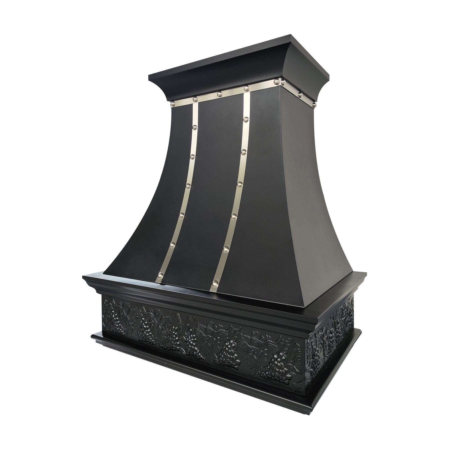 Fobest Custom Oil Rubbed Bronze Range Hood with Hand-Carved Apron Design FCP-366