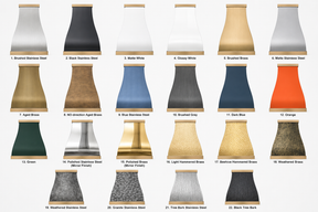 Fobest Custom Range Hood Stainless Steel with Brass Accent FSS-340