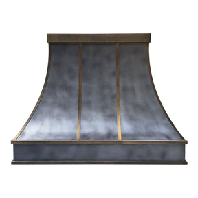 Fobest Custom Dark Zinc Range Hood with Retro Accents FSS-555