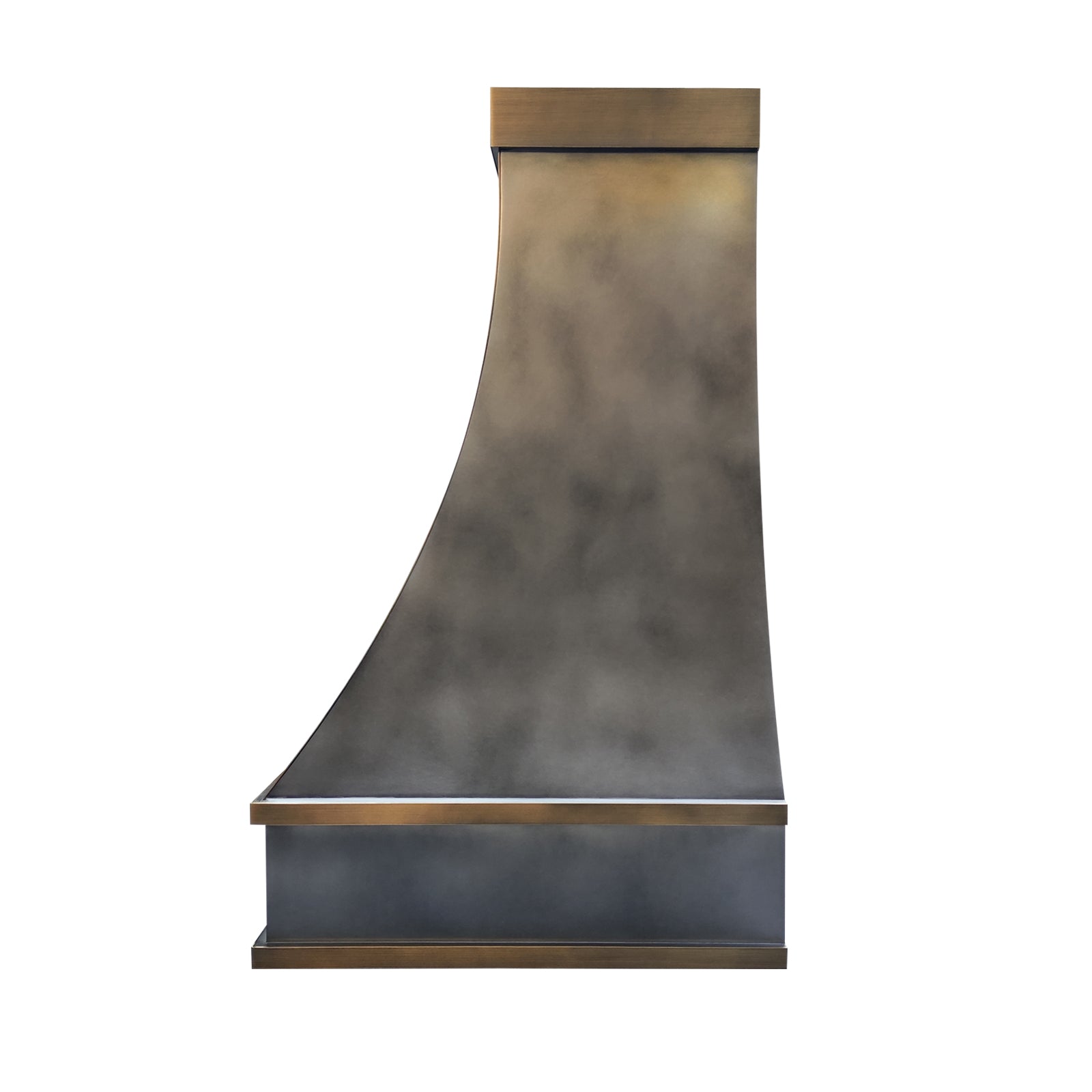 Fobest Custom Dark Zinc Range Hood with Retro Accents FSS-555