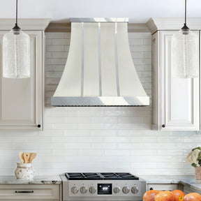 Fobest Custom Metal Range Hoods with Brushed & Polished Stainless Accents FSS-611