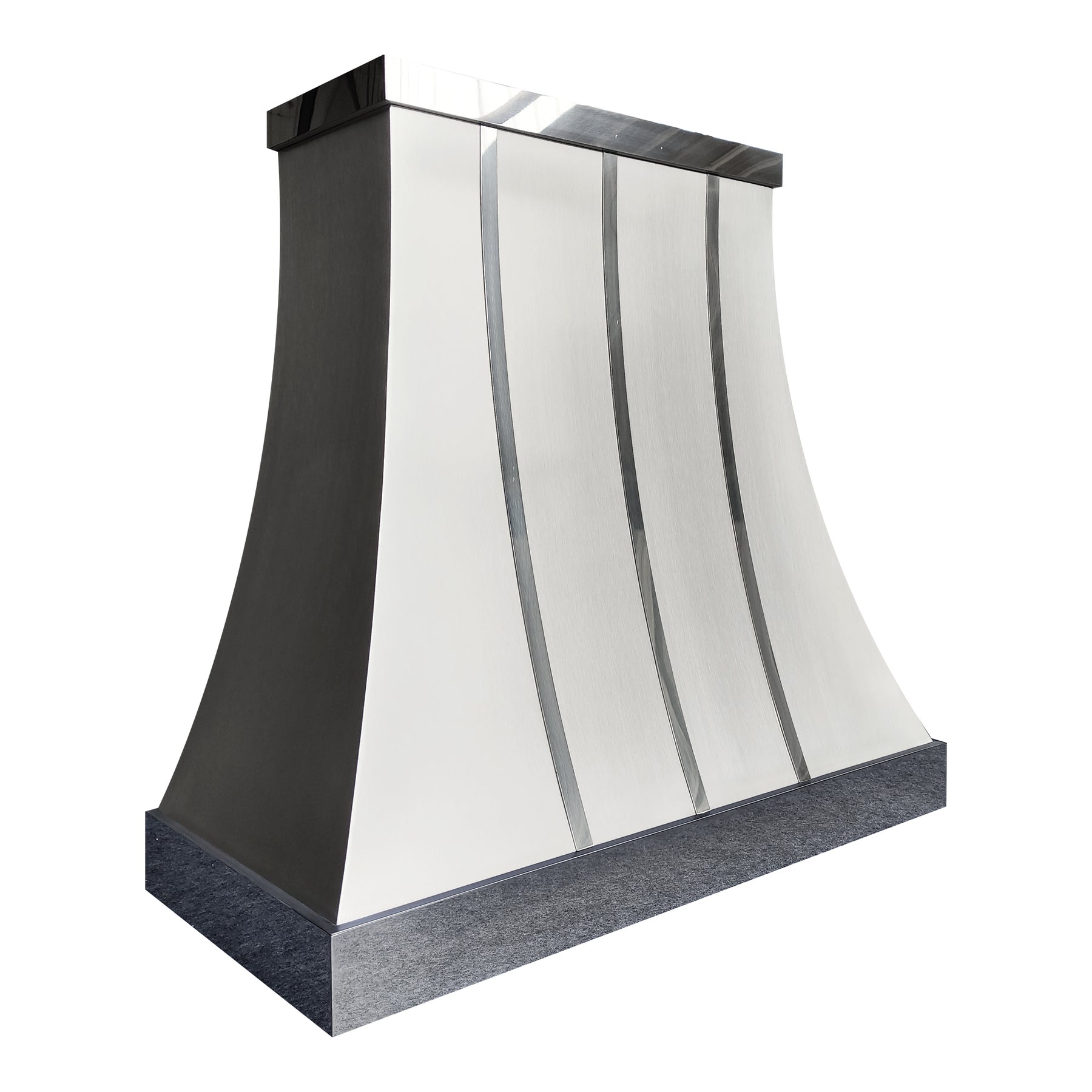 Fobest Custom Metal Range Hoods with Brushed & Polished Stainless Accents FSS-611