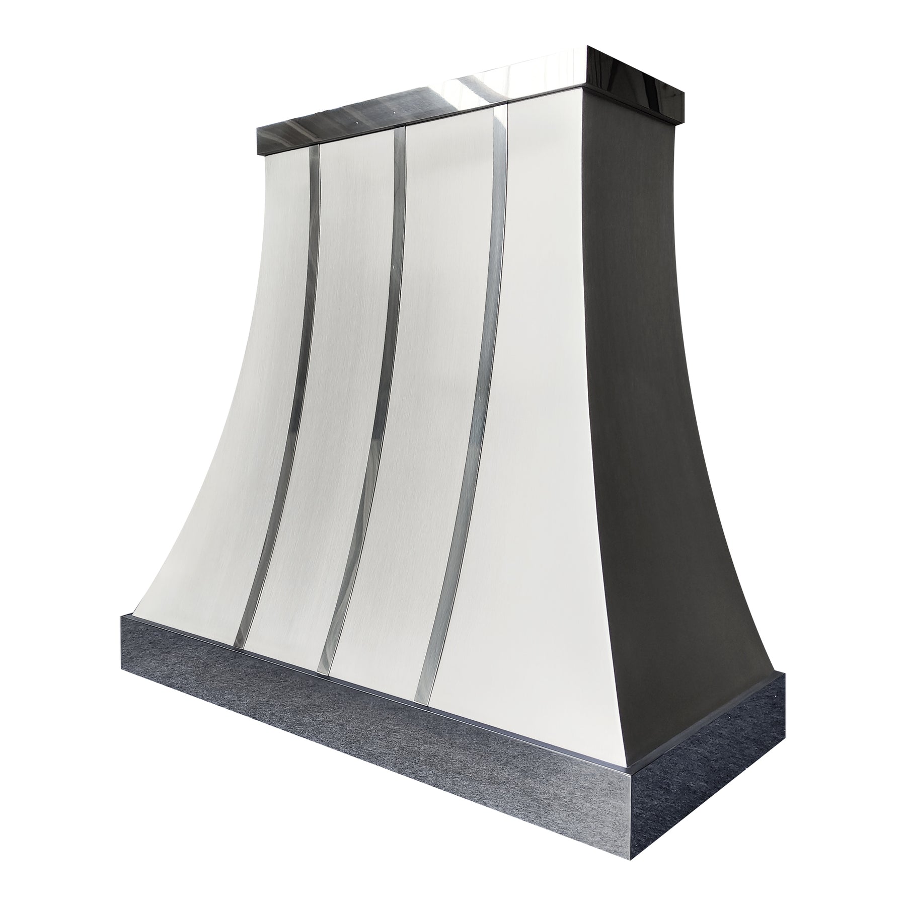 Fobest Custom Metal Range Hoods with Brushed & Polished Stainless Accents FSS-611