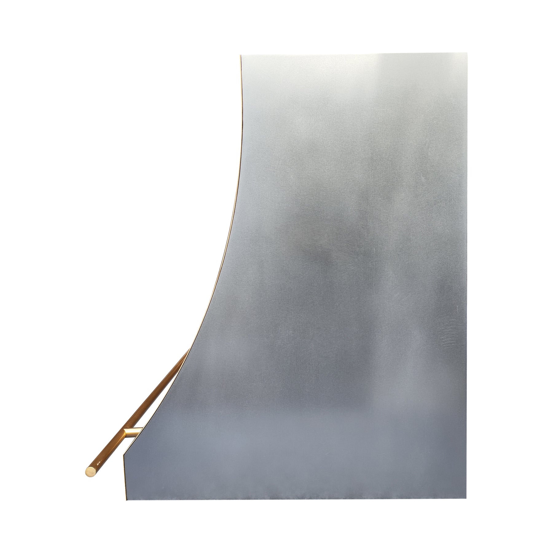 Fobest Custom Sculpted Zinc Range Hood with Brass Edge Accents FSS-590