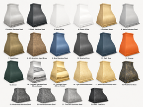 Fobest Custom Sculptural Brass Range Hood with Warm Modern Accent Statement FSS-600