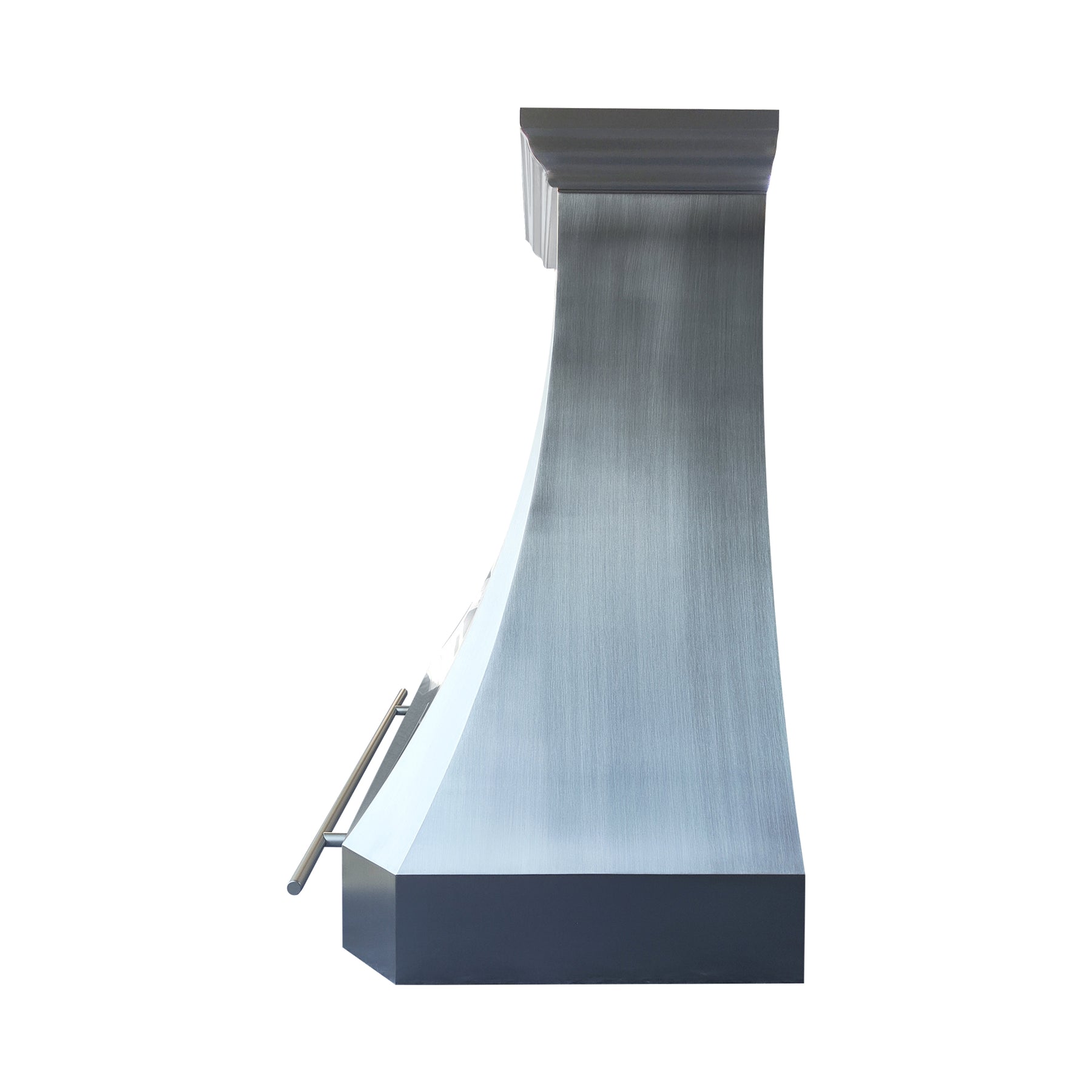 Fobest Custom Sculptural Range Hood in Brushed Stainless Steel FSS-632