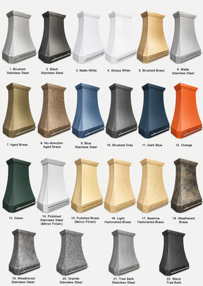 Fobest Custom Sculptural Range Hood in Brushed Stainless Steel FSS-632