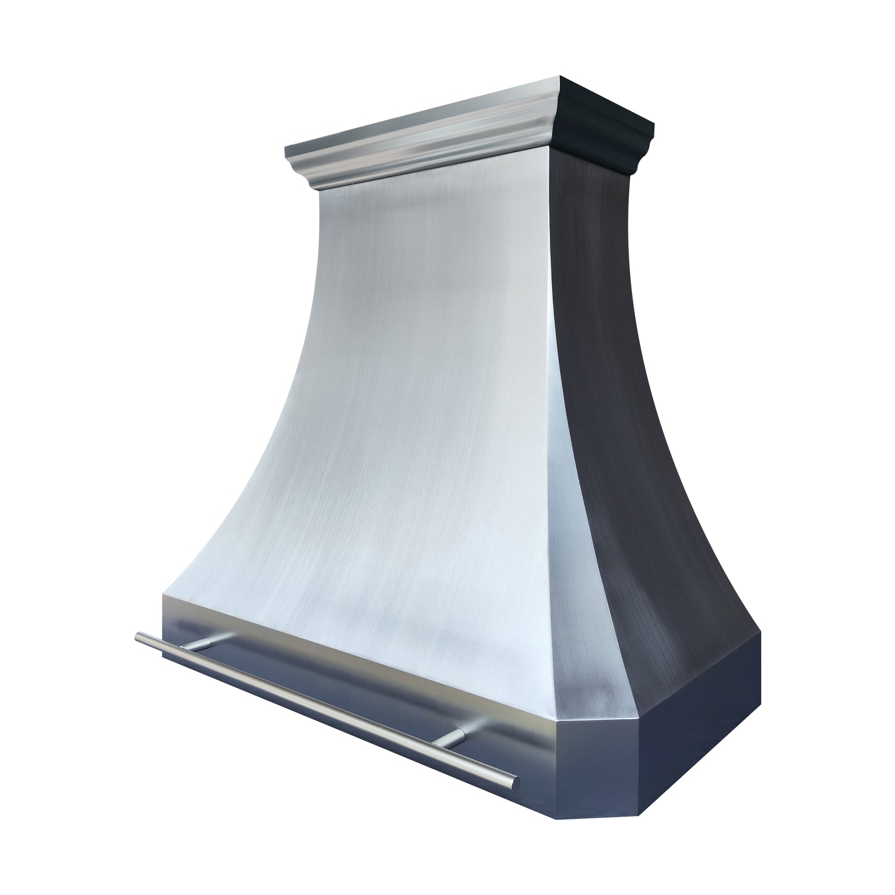 Fobest Custom Sculptural Range Hood in Brushed Stainless Steel FSS-632