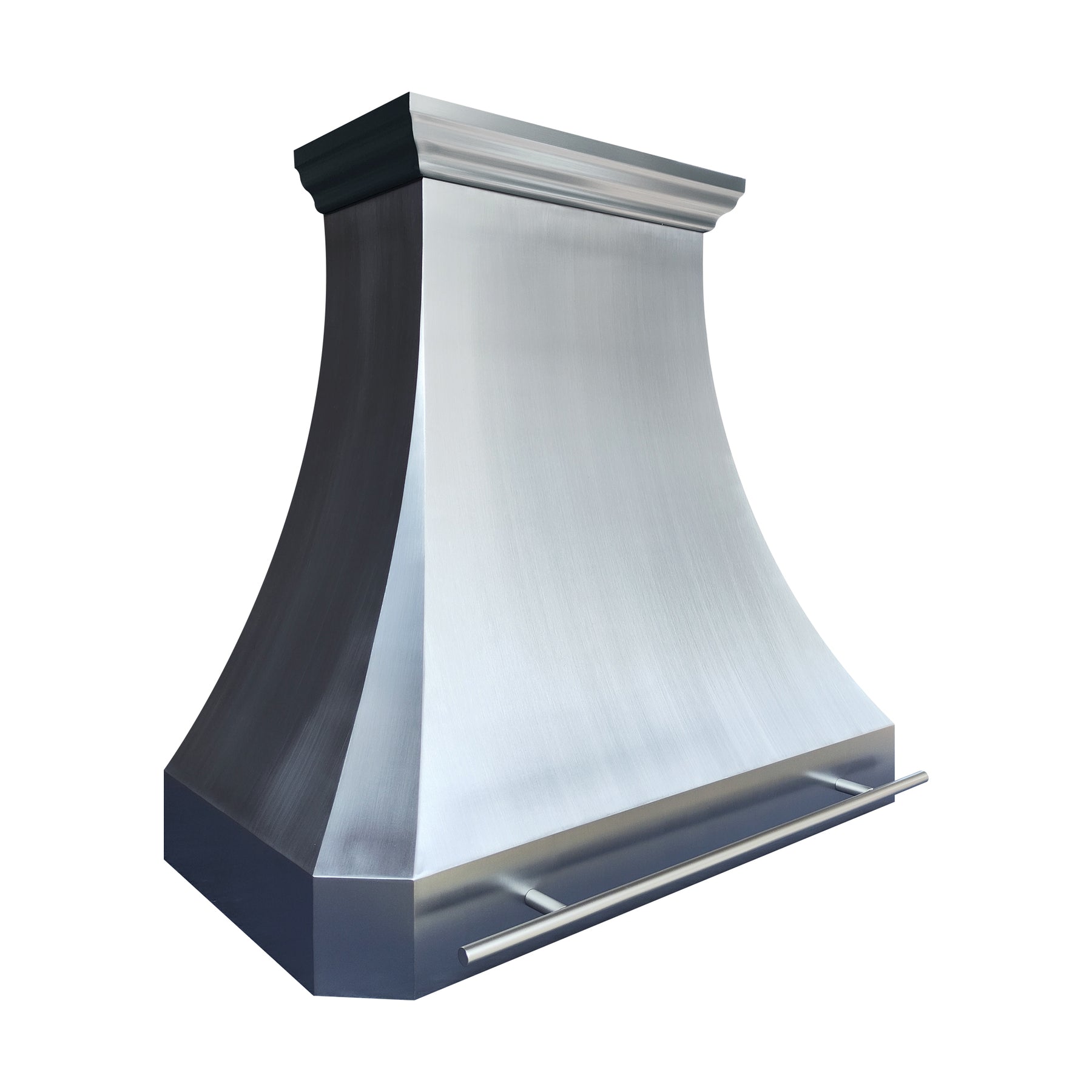 Fobest Custom Sculptural Range Hood in Brushed Stainless Steel FSS-632