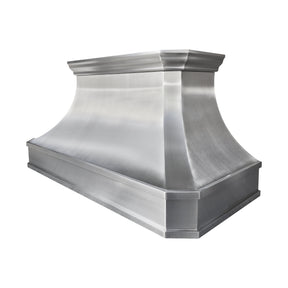 Fobest Custom Sculptural Stainless Steel Range Hood in Brushed Finish FSS-584