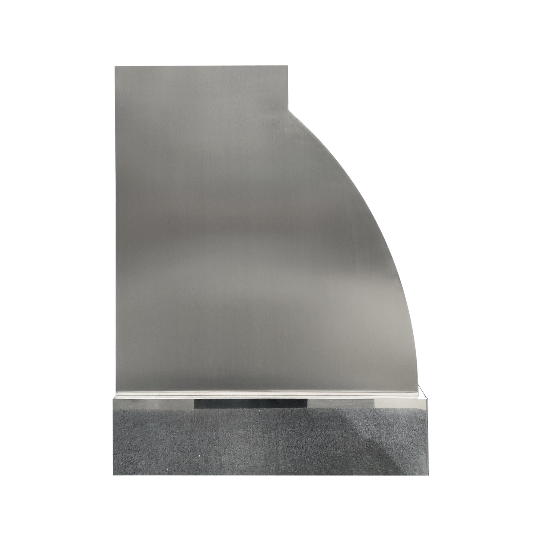Fobest Custom Brushed Stainless Steel Range Hood with Polished Stainless Steel Straps FSS-653