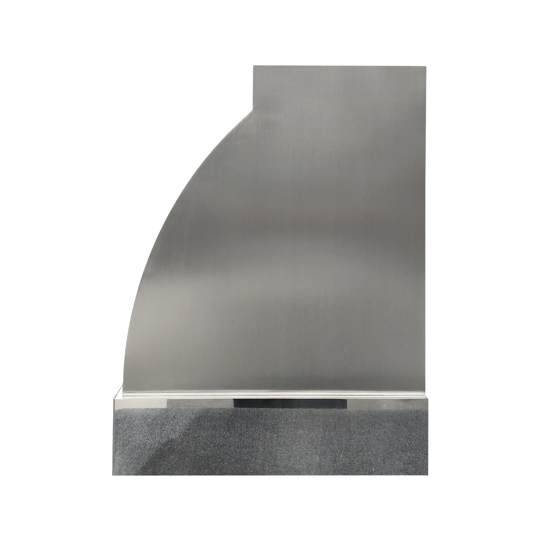 Fobest Custom Brushed Stainless Steel Range Hood with Polished Stainless Steel Straps FSS-653